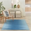 Nourison Vintage Home 5' x 7' Fabric Blue Modern Indoor Rug