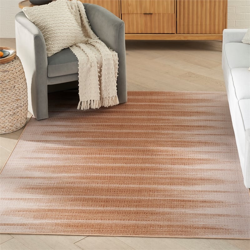 Nourison Vintage Home 5' x 7' Fabric Brown Modern Indoor Rug