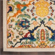 Nourison Allur 12' Runner Ivory Multicolor Fabric Bohemian Area Rug (12' Runner)