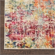Celestial 2' x 6' Pink/Multicolor Modern & Contemporary Fabric Indoor Rug