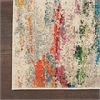 Celestial 9' x 12' Ivory/Multi-Color Fabric Modern & Contemporary Indoor Rug