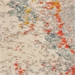 Celestial 9' x 12' Ivory/Multi-Color Fabric Modern & Contemporary Indoor Rug