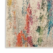 Celestial 9' x 12' Ivory/Multi-Color Fabric Modern & Contemporary Indoor Rug