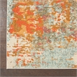 Celestial 9' x 12' Pink/Multi-Color Fabric Modern & Contemporary Indoor Rug