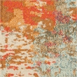 Celestial 9' x 12' Pink/Multi-Color Fabric Modern & Contemporary Indoor Rug
