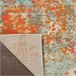 Celestial 9' x 12' Pink/Multi-Color Fabric Modern & Contemporary Indoor Rug