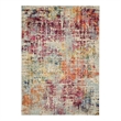 Celestial 9' x 12' Pink/Multi-Color Fabric Modern & Contemporary Indoor Rug