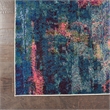 Celestial 10' x 14' Blue/Yellow Modern & Contemporary Fabric Indoor Rug