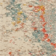 Celestial 10' x 14' Ivory/Multi-Color Fabric Modern & Contemporary Indoor Rug