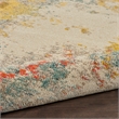 Celestial 10' x 14' Ivory/Multi-Color Fabric Modern & Contemporary Indoor Rug