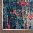 Celestial 2' x 6' Blue/Yellow Modern & Contemporary Fabric Indoor Rug