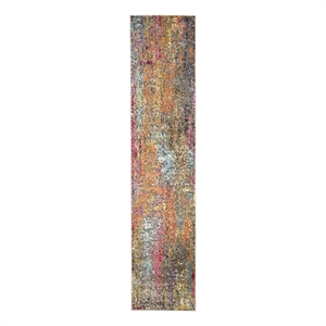 Celestial 2'2&quot x 10' Sunset Modern & Contemporary Fabric Indoor Rug