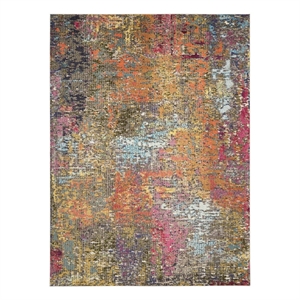 Celestial 6'7&quot x 9'7&quot Sunset Modern & Contemporary Fabric Indoor Rug