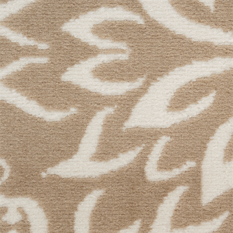 Nourison Jubilant 2' x 4' Taupe Fabric Farmhouse Area Rug (2' x 4')