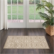 Nourison Jubilant 2' x 4' Taupe Fabric Farmhouse Area Rug (2' x 4')