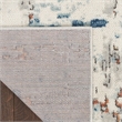 Nourison Concerto 8' Runner Beige Blue Rust Fabric Modern Area Rug (8' Runner)