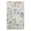 Nourison Concerto 4' x 6' Beige Blue Rust Fabric Modern Area Rug (4' x 6')