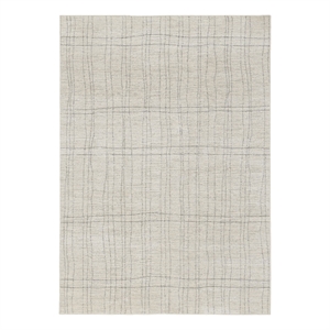 Nourison Santa Cruz 72x108&quot Indoor Contemporary Fabric Rug in Gray/Ivory