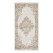 Nourison Grafix 2' x 4' Ivory Beige Fabric Vintage Area Rug (2' x 4')