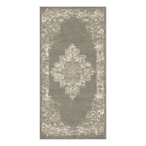 Nourison Grafix 2' x 4' Olive Fabric Vintage Area Rug (2' x 4')