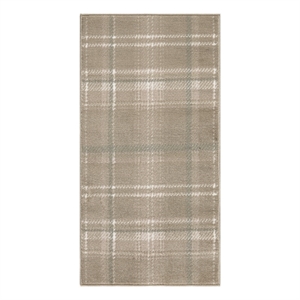 Nourison Grafix 24x48&quot Indoor Polypropylene Fabric Rug in Taupe
