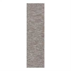 Nourison Practical Solutions 26x96&quot Contemporary Fabric Rug in Gray and Mocha