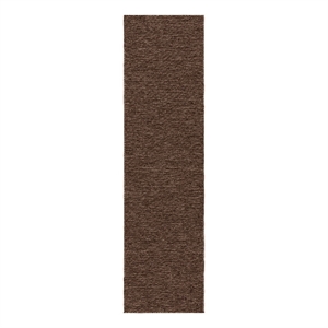 Nourison Practical Solutions 26x96&quot Contemporary Fabric Rug in Mocha Brown