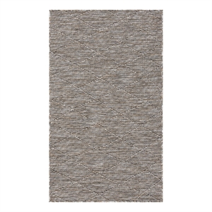 Nourison Practical Solutions 36x60&quot Contemporary Fabric Rug in Gray and Mocha