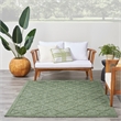 Nourison Easy Care 4' x 6' Green Fabric Modern Area Rug (4' x 6')