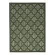 Nourison Easy Care 4' x 6' Green Fabric Modern Area Rug (4' x 6')