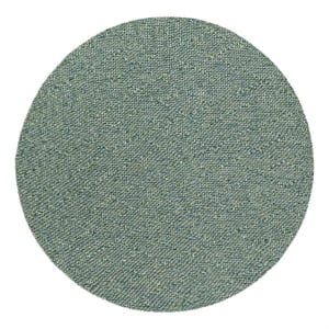 Nourison Practical Solutions 96x96&quot Round Contemporary Fabric Rug in Green/Blue
