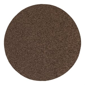 Nourison Practical Solutions 96x96&quot Round Contemporary Fabric Rug in Mocha Brown