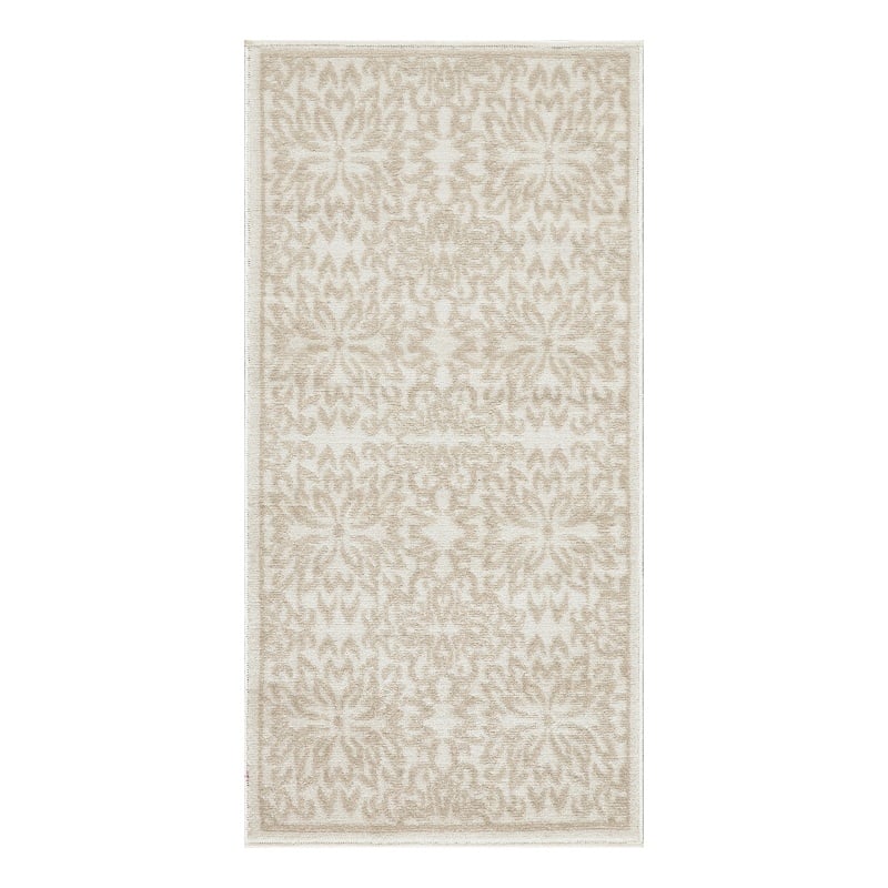 Nourison Jubilant 2' x 4' Ivory Beige Fabric Farmhouse Area Rug (2' x 4')