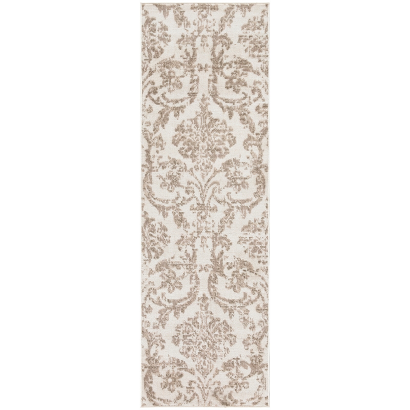 Nourison Jubilant 7' Runner Ivory Beige Fabric Vintage Area Rug (7' Runner)