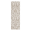 Nourison Jubilant 7' Runner Ivory Beige Fabric Vintage Area Rug (7' Runner)