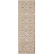 Nourison Jubilant 7' Runner Taupe Fabric Farmhouse Area Rug (7' Runner)