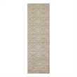 Nourison Jubilant 7' Runner Taupe Fabric Farmhouse Area Rug (7' Runner)