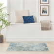 Nourison Home Astra Machine Washable 2' x 4' Area Rug in Blue Ivory