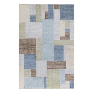 Nourison Home Astra Machine Washable 2' x 4' Blue Green Multicolor   Area Rug