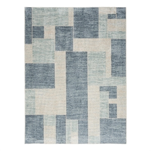 Nourison Home Astra Machine Washable 8' x 10' Blue Ivory   Area Rug