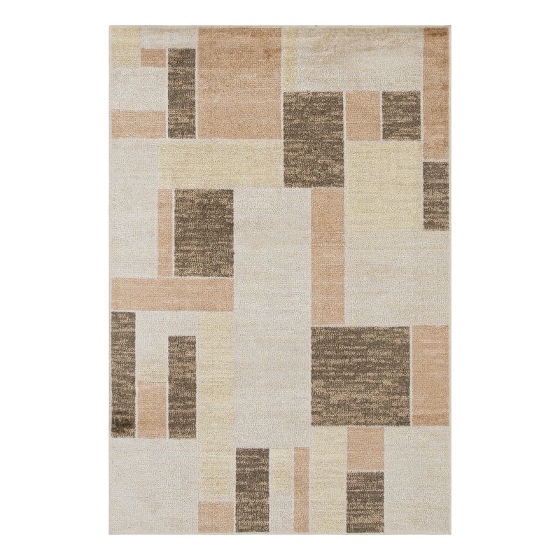 Nourison Home Astra Machine Washable 3' x 5' Beige Multicolor   Area Rug