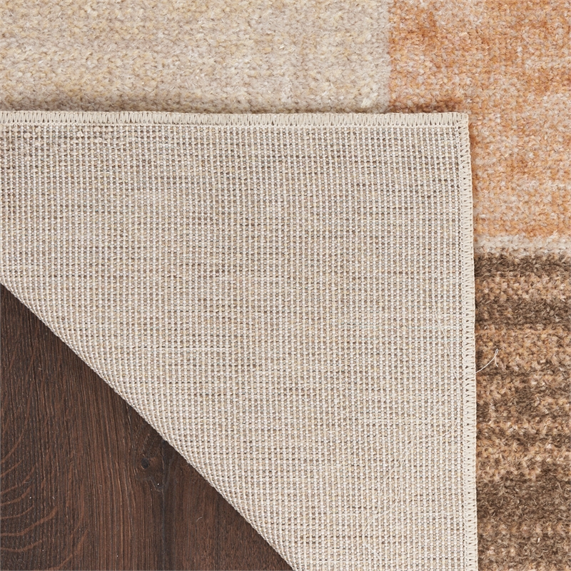 Nourison Home Astra Machine Washable 7' x 9' Beige Multicolor   Area Rug