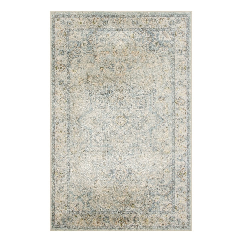 Nourison Home Astra Machine Washable 2' x 4' Light Blue   Area Rug