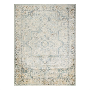 Nourison Home Astra Machine Washable 8' x 10' Light Blue   Area Rug