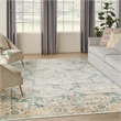 Nourison Home Astra Machine Washable 7' x 9' Light Blue   Area Rug