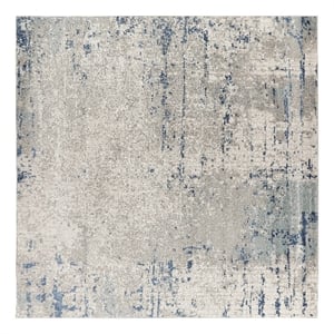 Nourison Home Concerto 10' x Square Ivory Grey Blue   Area Rug