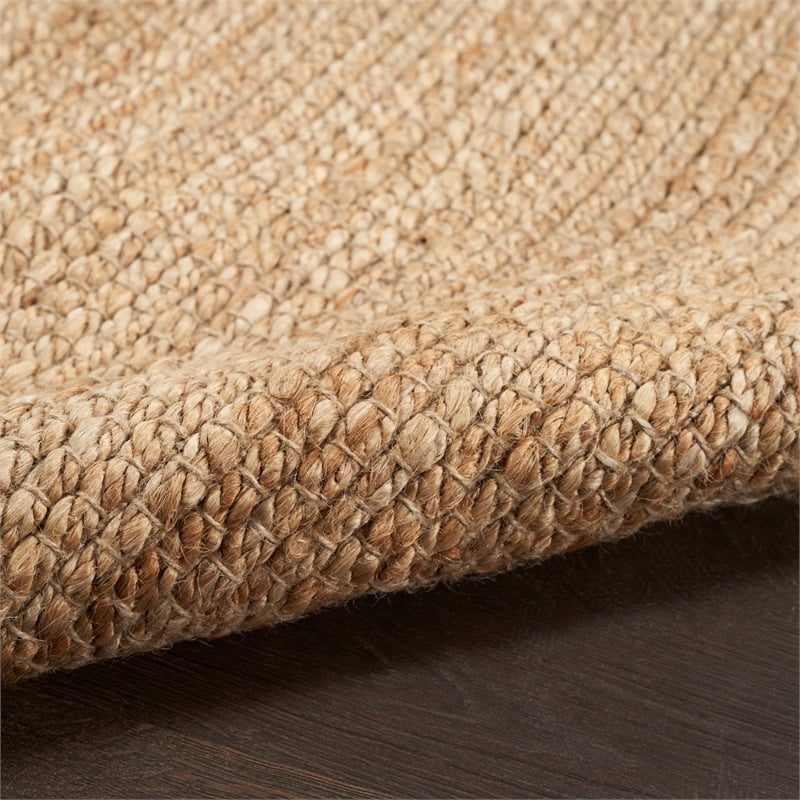 Nourison Home Natural Jute 7' x 10' Natural   Area Rug