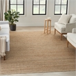 Nourison Home Natural Jute 7' x 10' Natural   Area Rug