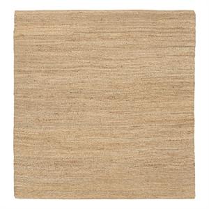 Nourison Home Natural Jute 8' x Square Natural Fabric Area Rug