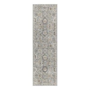 Nourison Home Oushak Home 8' Runner Mint   Area Rug